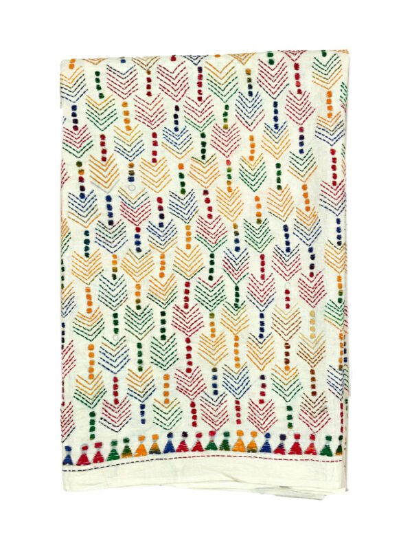 Kantha Stitched Dupatta - Image 3