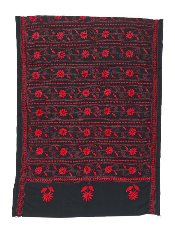 Kantha Stitched Dupatta - Image 3