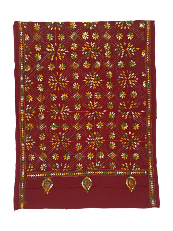 Kantha Stitched Dupatta - Image 3
