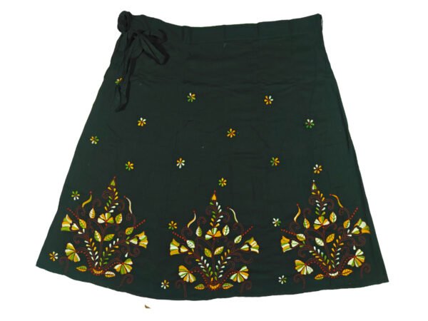 Kantha Stitched Wrap Around Skirt - Image 2