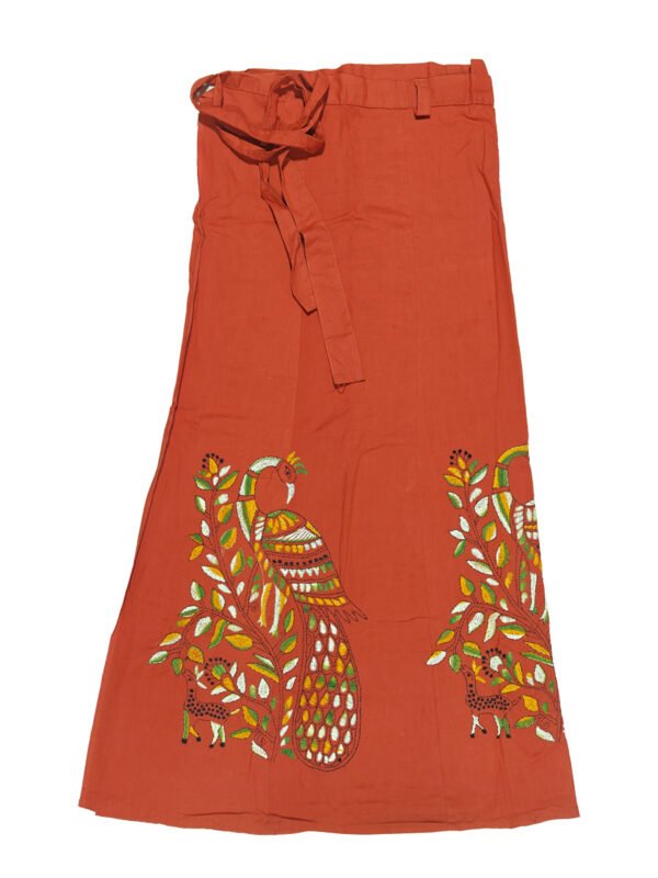 Kantha Stitched Wrap Around Skirt - Image 3