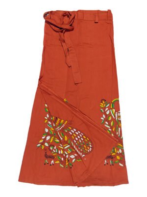 kantha wrap skirt