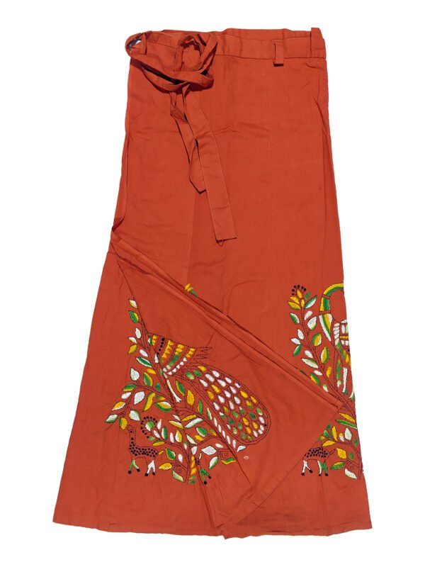 kantha wrap skirt