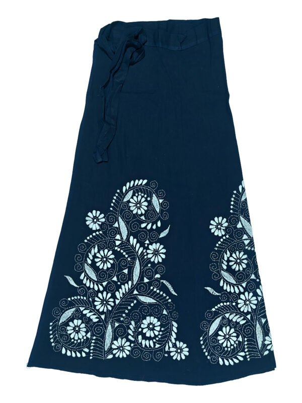 Kantha Stitched Wrap Around Skirt - Image 3