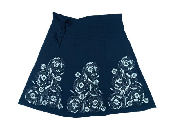 Kantha Stitched Wrap Around Skirt - Image 2