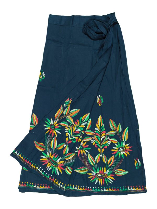 kantha wrap skirt