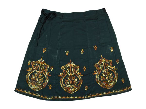 Kantha Stitched Wrap Around Skirt - Image 3