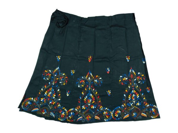 Kantha Stitched Wrap Around Skirt - Image 3