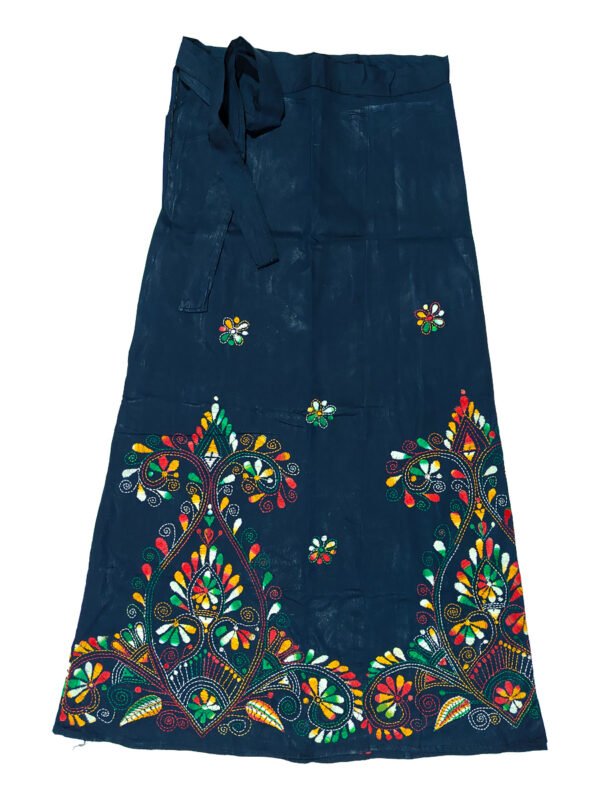 Kantha Stitched Wrap Around Skirt - Image 4