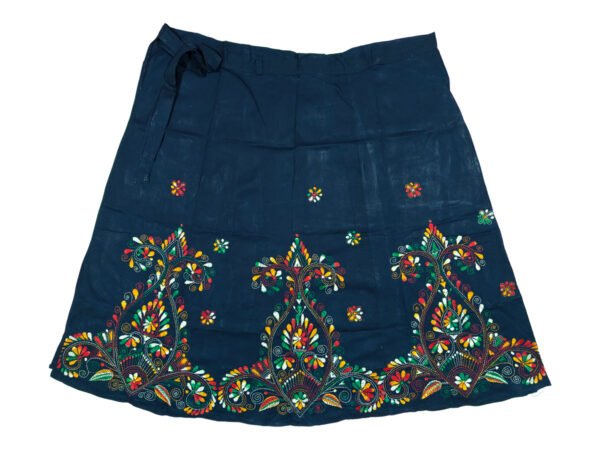 Kantha Stitched Wrap Around Skirt - Image 2