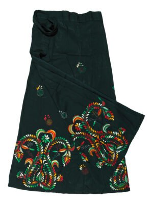 kantha work wrap skirt