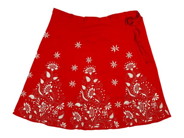 Kantha Stitched Wrap Around Skirt - Image 3