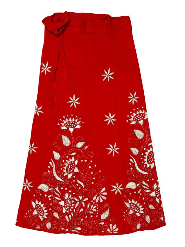 Kantha Stitched Wrap Around Skirt - Image 2