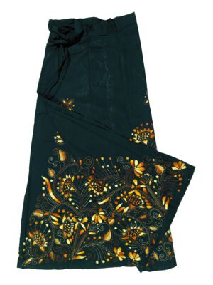 kantha work wrap skirt