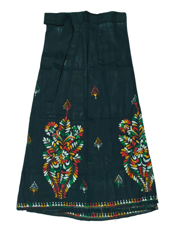 Kantha Stitched Wrap Around Skirt - Image 3