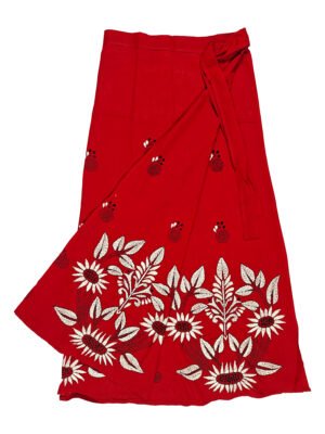 kantha wrap skirt