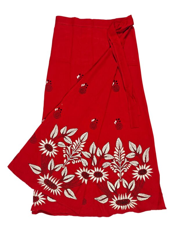 kantha wrap skirt