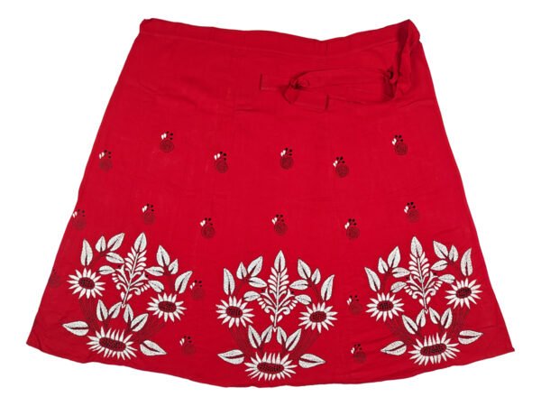 Kantha Stitched Wrap Around Skirt - Image 3