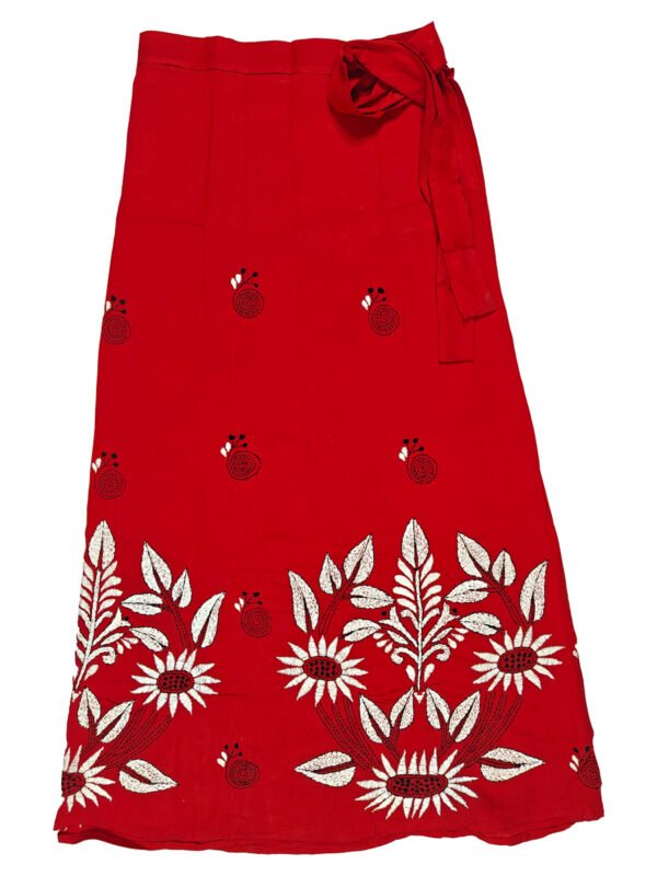 Kantha Stitched Wrap Around Skirt - Image 2