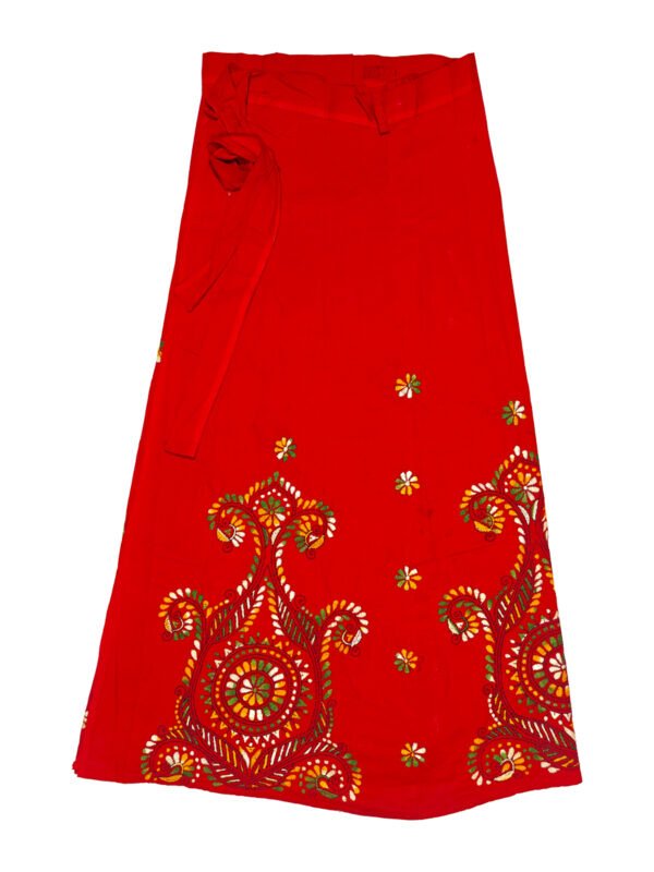Kantha Stitched Wrap Around Skirt - Image 4