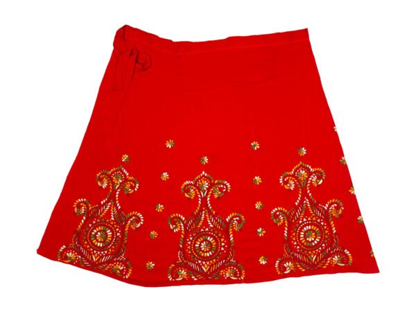 Kantha Stitched Wrap Around Skirt - Image 3
