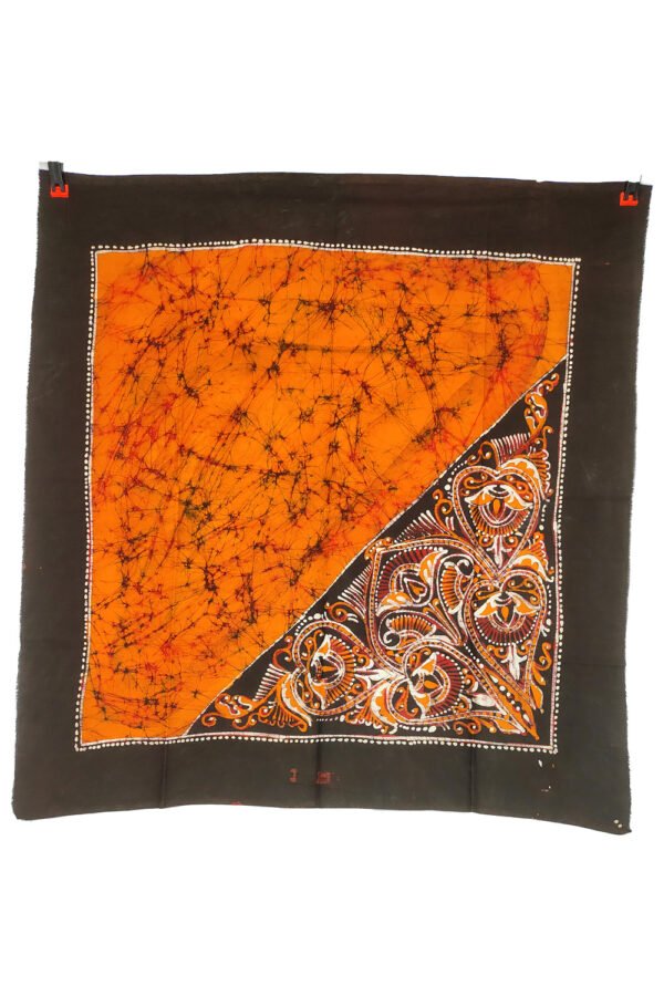 Wax Batik Printed Square Headscarf - Image 3