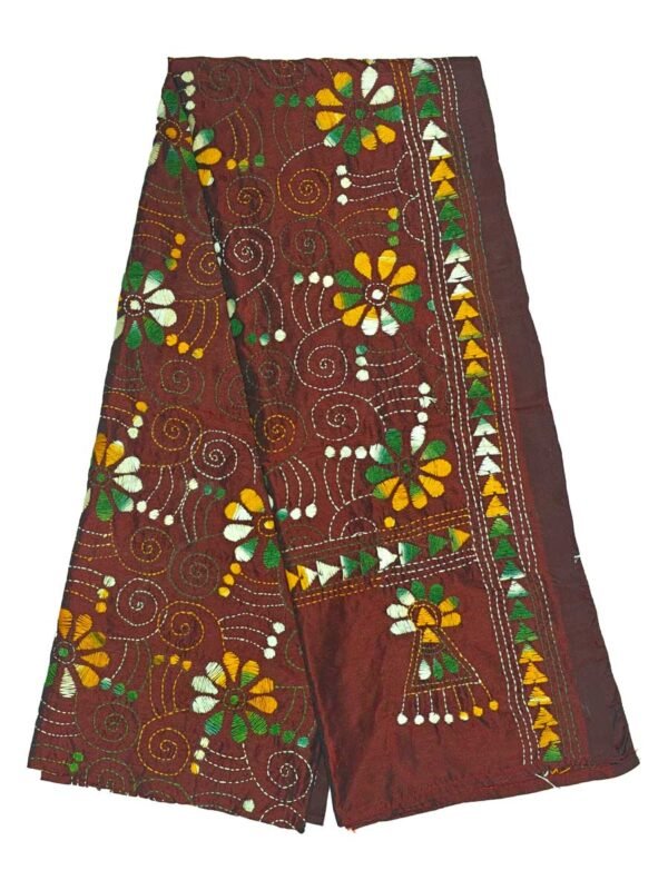 kantha work stole