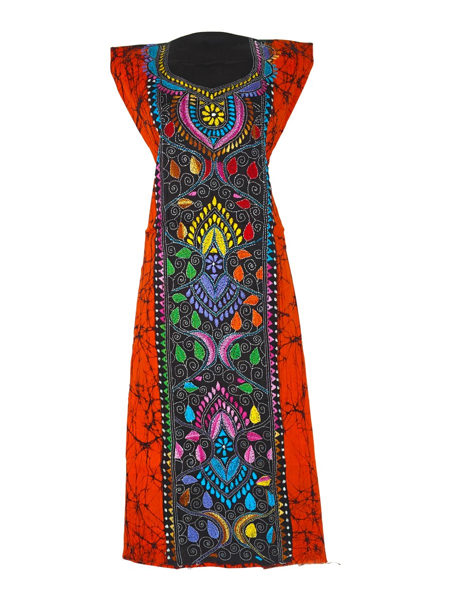 Kantha Batik Cotton Salwar Suit Material - Image 4