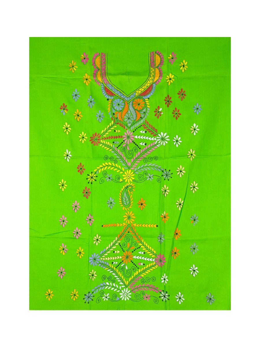 Kantha Stitched Kurti Material - Image 3