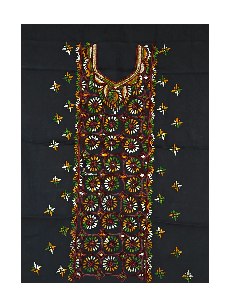 Kantha Stitched Kurti Material - Image 4