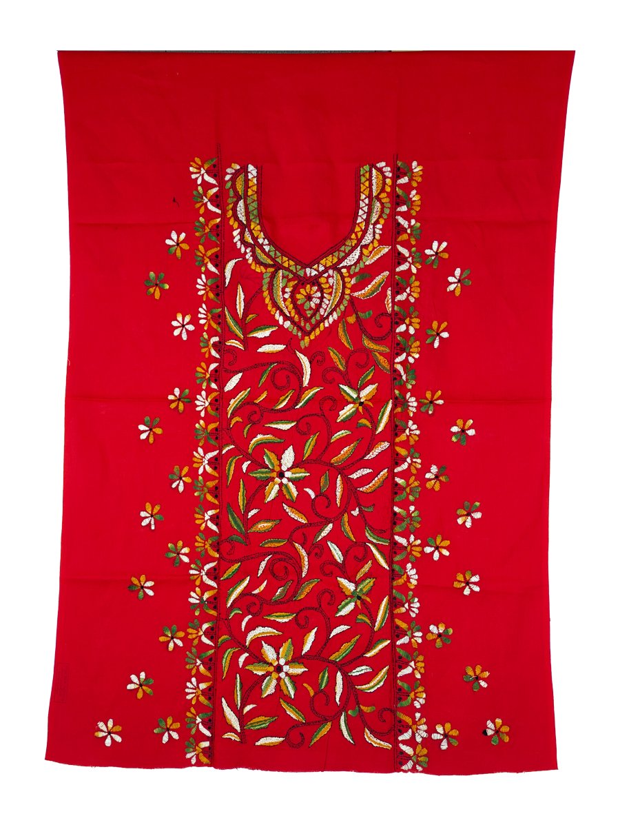 Kantha Stitched Kurti Material - Image 3