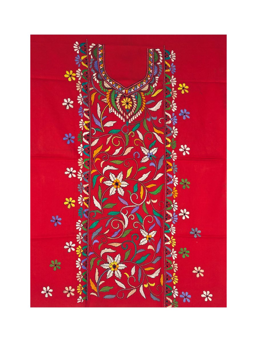 Kantha Stitched Kurti Material - Image 3