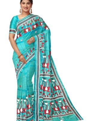 kantha work saree