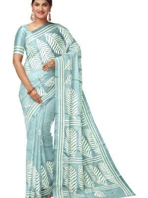 kantha work saree