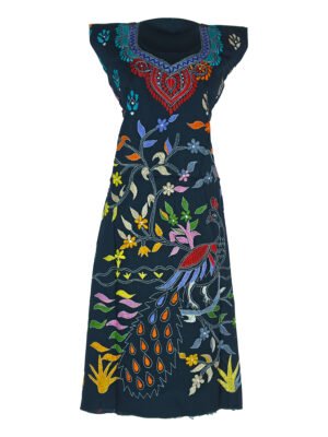 Kantha embroidered dress material