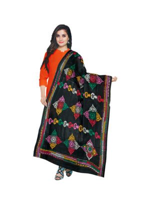 kantha work dupatta