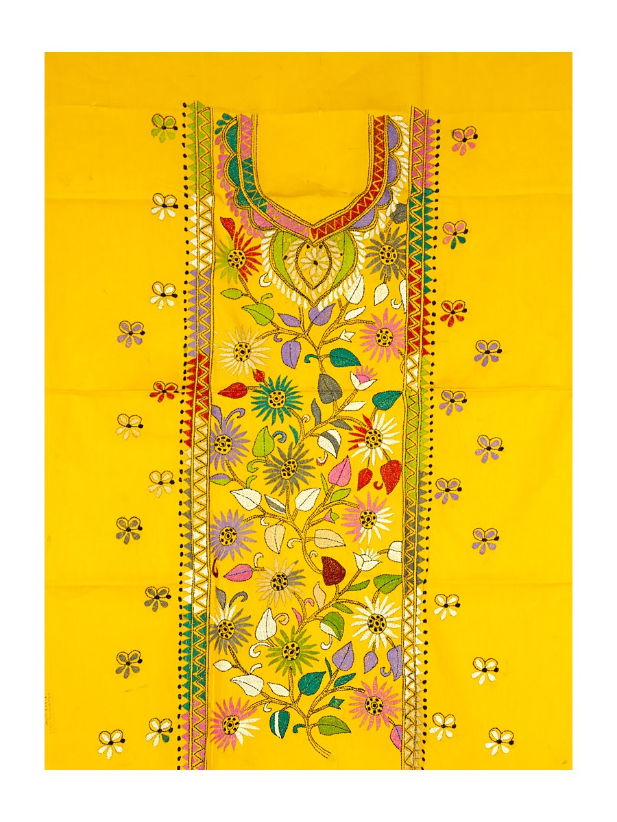 Kantha Stitched Kurti Material - Image 4