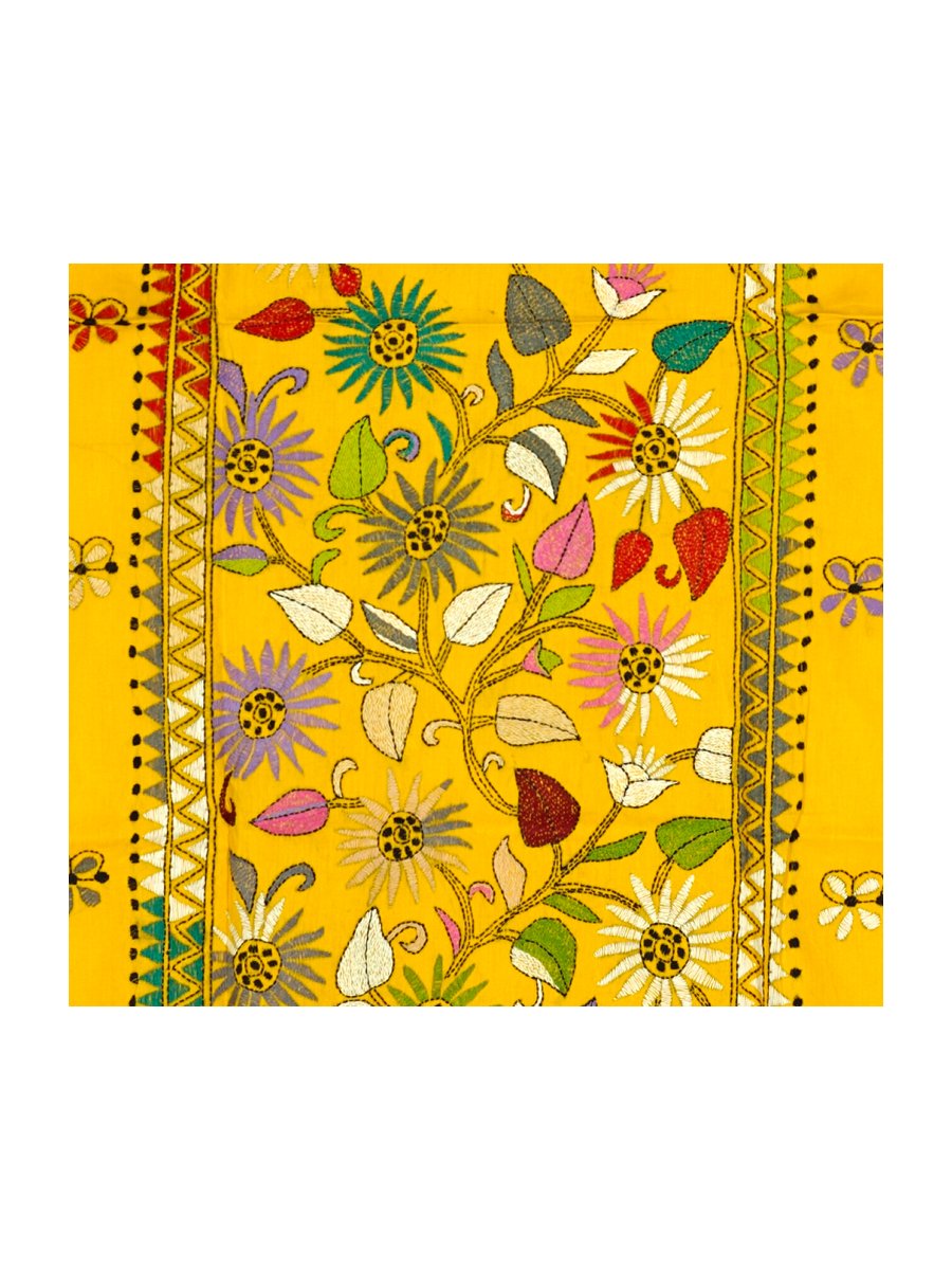 Kantha Stitched Kurti Material - Image 3