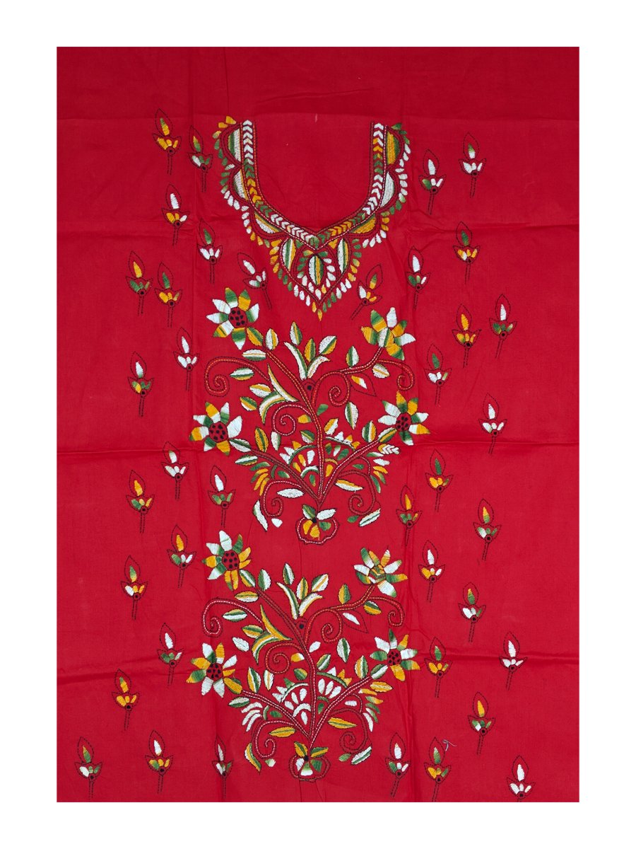 Kantha Stitched Kurti Material - Image 4