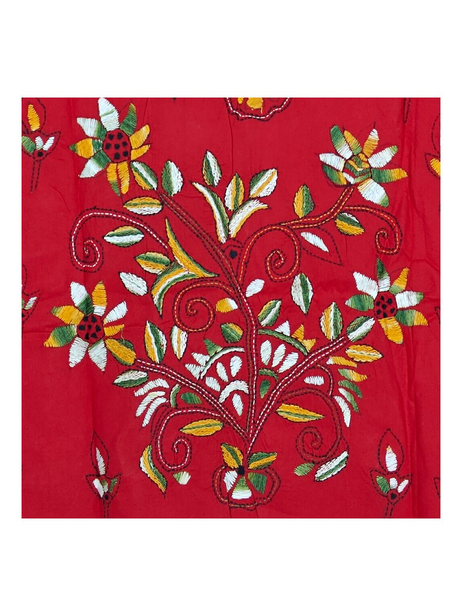 Kantha Stitched Kurti Material - Image 3