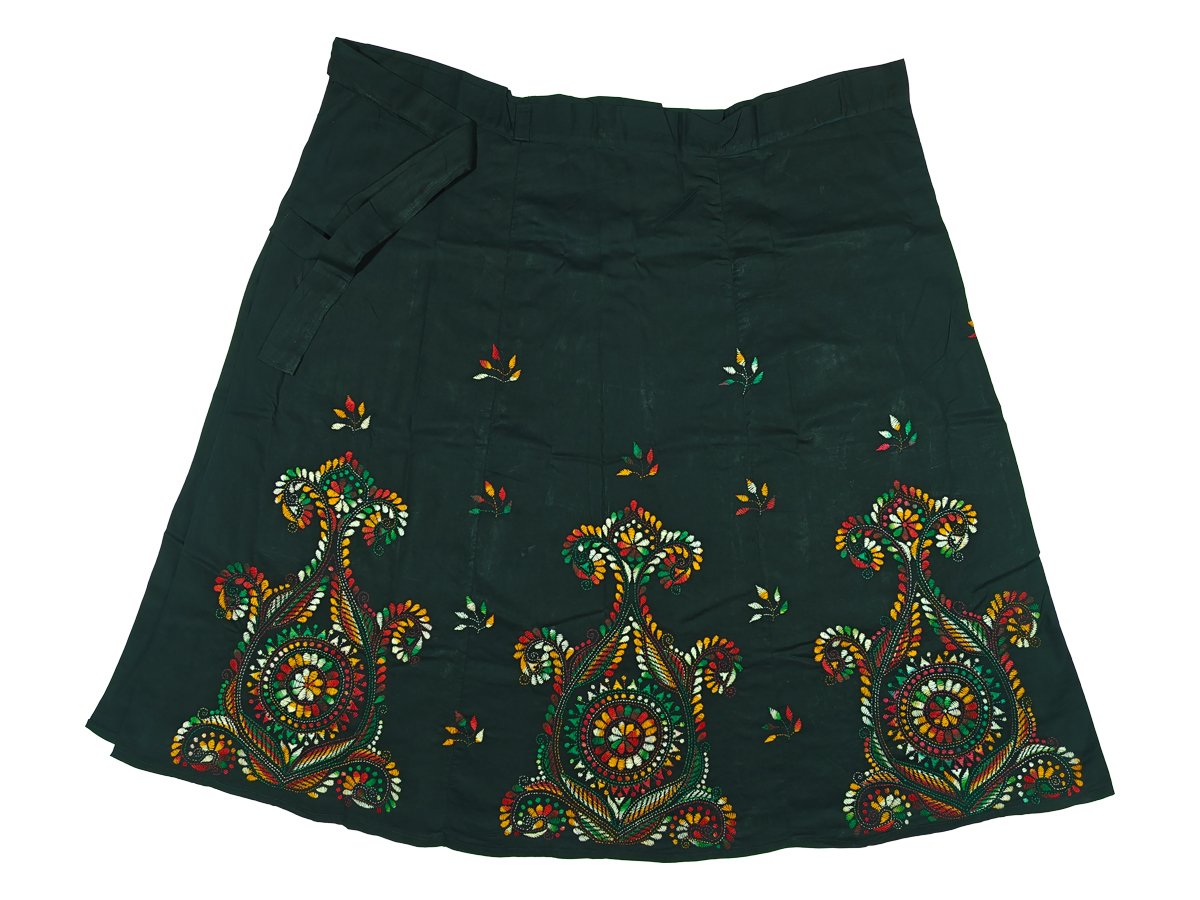 Kantha Stitched Wrap Around Skirt - Image 2