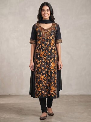 kantha stitch dress material