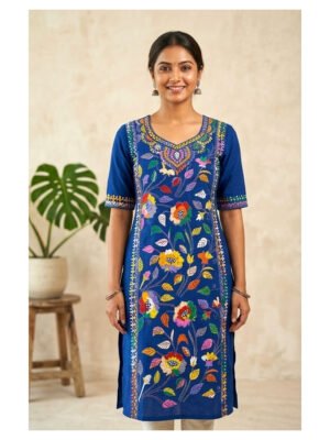 kantha stitch kurti