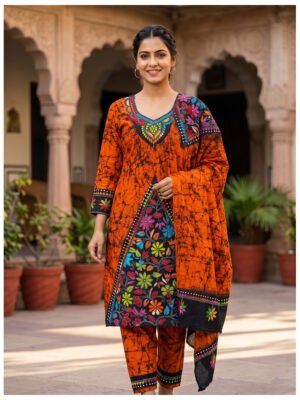 kantha batik salwar suit