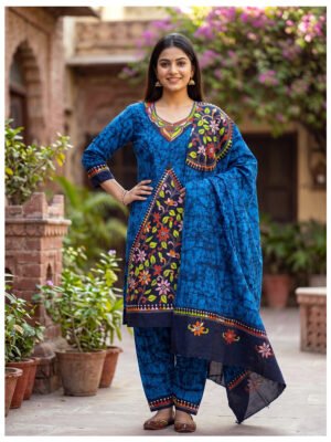 kantha batik salwar suit material