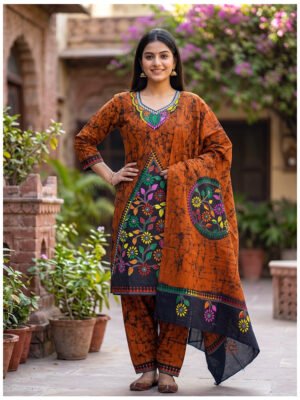 kantha batik salwar suit