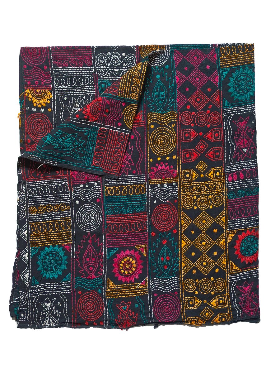 Kantha Stitched Blouse Material - Image 4
