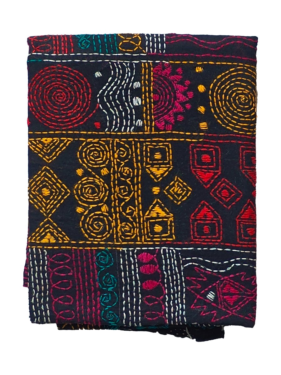 Kantha Stitched Blouse Material - Image 3