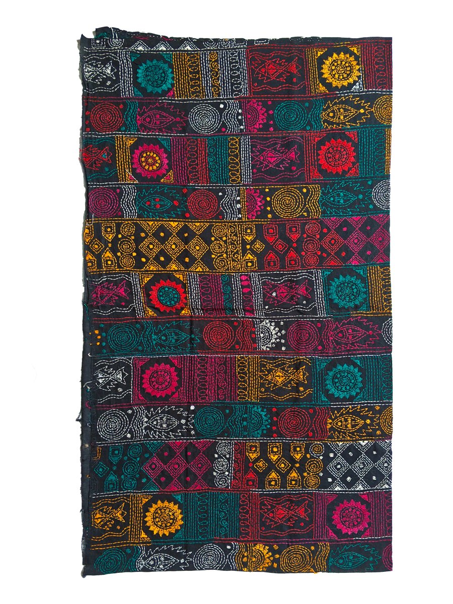 Kantha Stitched Blouse Material - Image 2