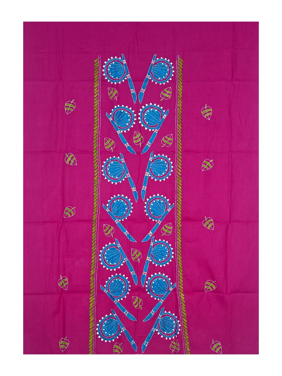 Kantha Stitched Kurti Material - Image 5